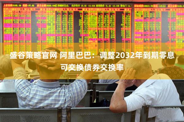 盛谷策略官网 阿里巴巴：调整2032年到期零息可交换债券交换率